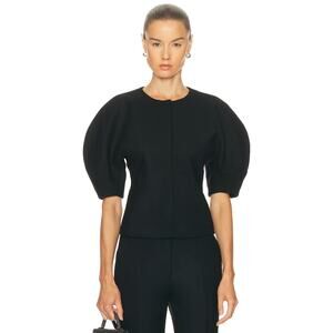 Gabriela Hearst Waverly Dolman Sleeve Top in Black IT 46 US 10